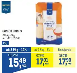 Metro Chef Parboiledreis Angebot