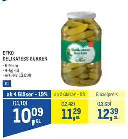 Metro EFKO Delikatess Gurken Angebot