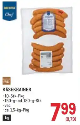 Metro Chef Käsekrainer Angebot