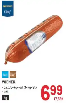 Metro Chef Wiener Angebot
