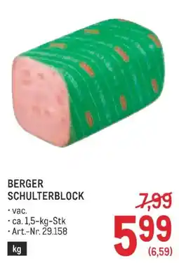Metro Berger Schulterblock Angebot