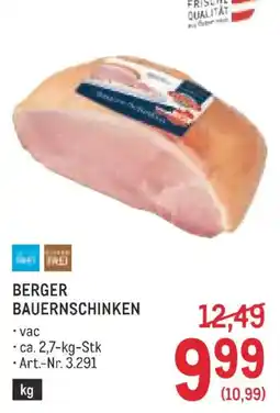 Metro Berger Bauernschinken Angebot