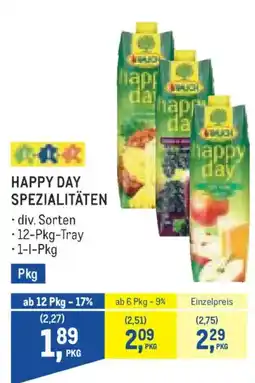 Metro Happy Day Spezialitäten Angebot
