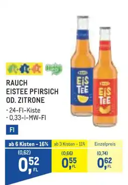 Metro Rauch Eistee Pfirsich od. Zitrone Angebot