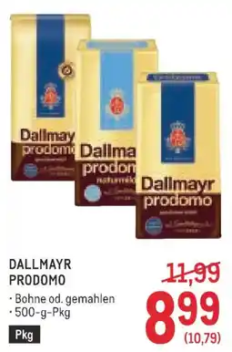 Metro Dallmayr Prodomo Angebot