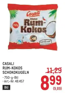Metro Casali Rum-Kokos Schokokugeln Angebot