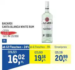 Metro Bacardi Carta Blanca White Rum Angebot