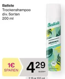 Bipa Batiste Trockenshampoo Angebot