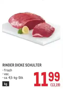 Metro Rinder dicke Schulter Angebot