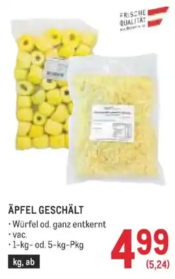 Metro Äpfel geschält Angebot