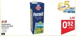 Metro Schärdinger Formil Haltbare Vollmilch Angebot