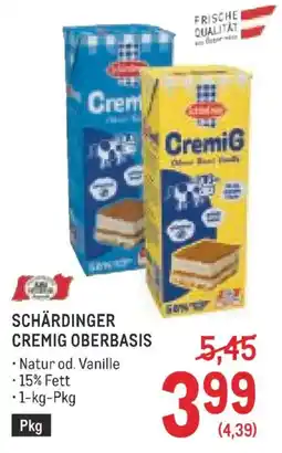 Metro Schärdinger Cremig Oberbasis Angebot