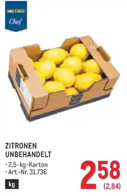 Metro Chef Zitronen Unbehandelt Angebot
