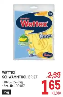 Metro Wettex Schwammtuch Brief Angebot