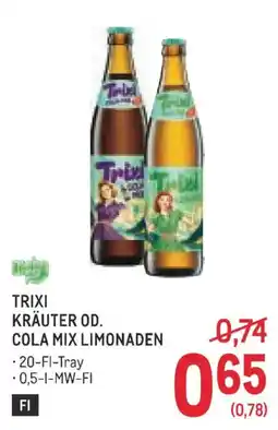 Metro Trixi Kräuter od. Cola Mix Limonaden Angebot