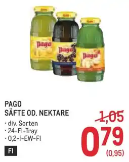 Metro Pago Säfte od. Nektare Angebot