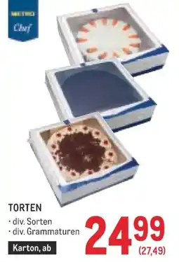 Metro Torten Chef Angebot