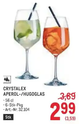 Metro Crystalex Aperol-/Hugoglas Angebot