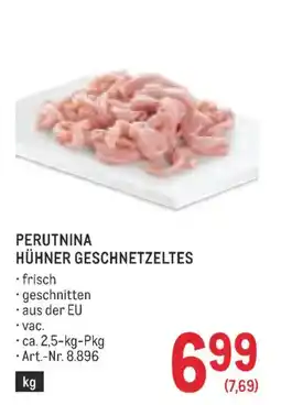Metro Perutnina Hühner geschnetzeltes Angebot