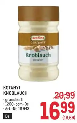 Metro Kotányi Knoblauch Angebot