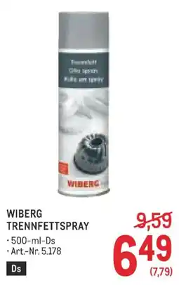 Metro Wiberg Trennfettspray Angebot
