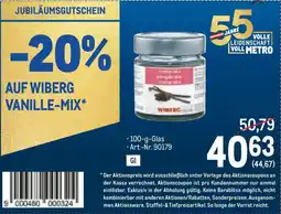 Metro Wiberg Vanille-Mix Angebot