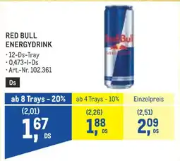 Metro Red Bull Energydrink Angebot