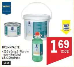 Metro Brennpaste Angebot