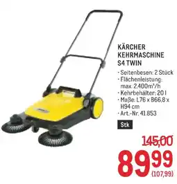 Metro Kärcher Kehrmaschine S4 Twin Angebot