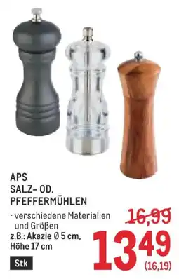 Metro APS Salz- od. Pfeffermühlen Angebot