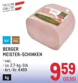 Metro Berger Meister-Schinken Angebot