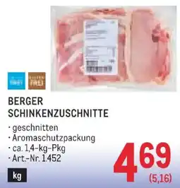 Metro Berger Schinkenzuschnitte Angebot