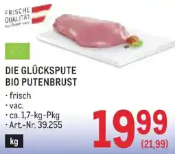 Metro Die Glückspute Bio Putenbrust Angebot