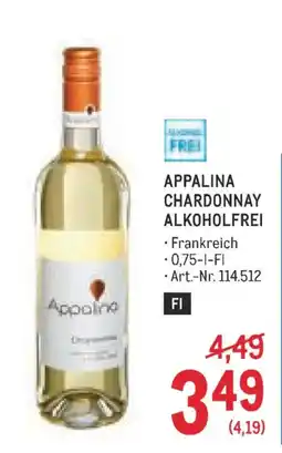 Metro Appalina Chardonnay Alkoholfrei Angebot