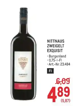 Metro Nittnaus Zweigelt Exquisit Angebot