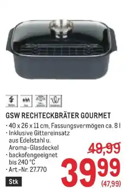 Metro GSW Rechteckbräter Gourmet Angebot