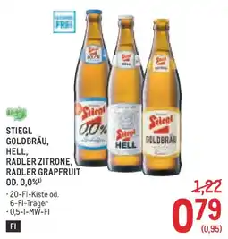 Metro Stiegl Goldbräu, Hell, Radler Zitrone, Radler Grapfruit Angebot