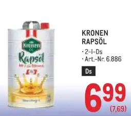 Metro Kronen Rapsöl Angebot