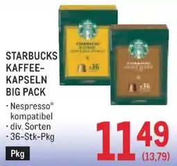 Metro Starbucks Kaffee-Kapseln Angebot