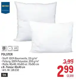 Metro POLSTER Angebot
