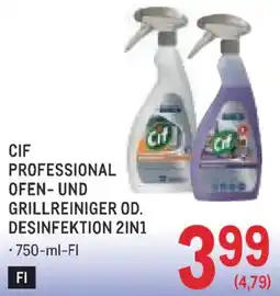 Metro Cif Professional Ofen- und Grillreiniger od. Desinfektion 2in1 Angebot