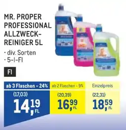 Metro Mr. Proper Professional Allzweck-Reiniger Angebot