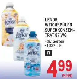 Metro Lenor Weichspüler Superkonzentrat 87 WG Angebot