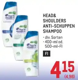 Metro Head & Shoulders Anti-Schuppen Shampoo Angebot