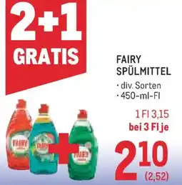 Metro Fairy Spülmittel Angebot