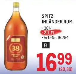 Metro Spitz Inländer Rum Angebot
