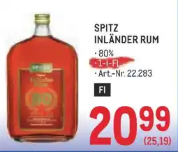 Metro Spitz Inländer Rum Angebot