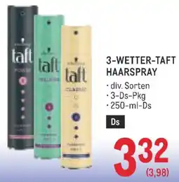Metro 3-Wetter-Taft Haarspray Angebot