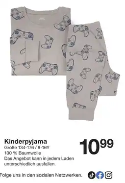 Zeeman Kinderpyjama Angebot