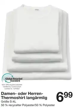 Zeeman Damen- oder Herren-Thermoshirt langärmelig Angebot